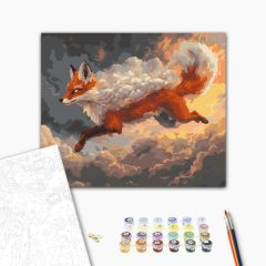   Himmlischer Fuchs - Malen-nach-Zahlen-Set auf Keilrahmen 40x50