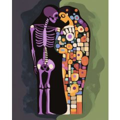 Élet és halál - Számfestő készlet kereten 40x50