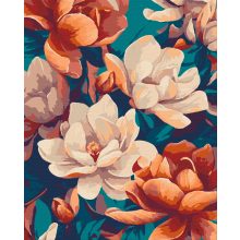 Határtalan virágzás - Számfestő készlet kereten 40x50