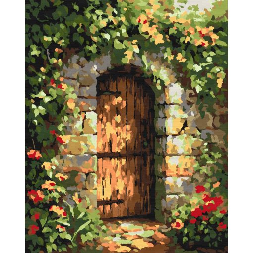 Borostyán kapu - Számfestő készlet kereten 40x50