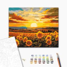 Aranymező - Számfestő készlet kereten 40x50