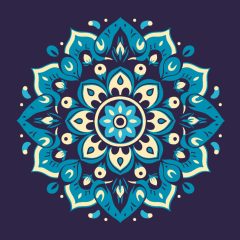 Mandala 7 - Malen-nach-Zahlen-Set auf Keilrahmen 40x40