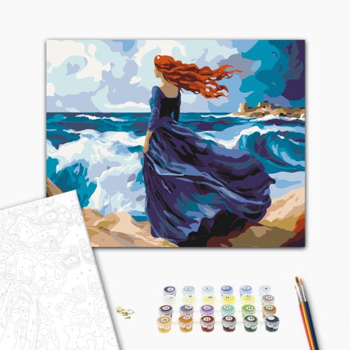 Miranda a vihar - Számfestő készlet kereten 40x50