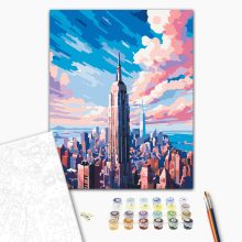 New York a magasból - Számfestő készlet kereten 40x50