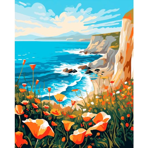 Mákos rétes - Számfestő készlet kereten 40x50