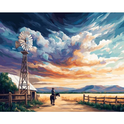 Farmer - Számfestő készlet kereten 40x50