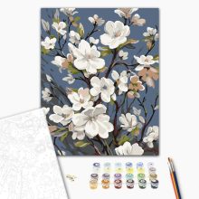 Cseresznyevirág - Számfestő készlet kereten 40x50