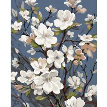 Cseresznyevirág - Számfestő készlet kereten 40x50