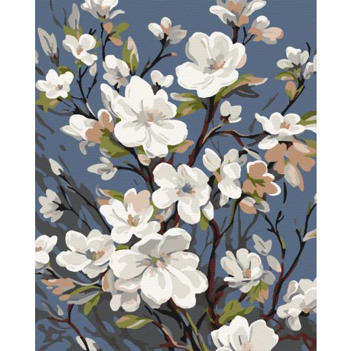 Cseresznyevirág - Számfestő készlet kereten 40x50