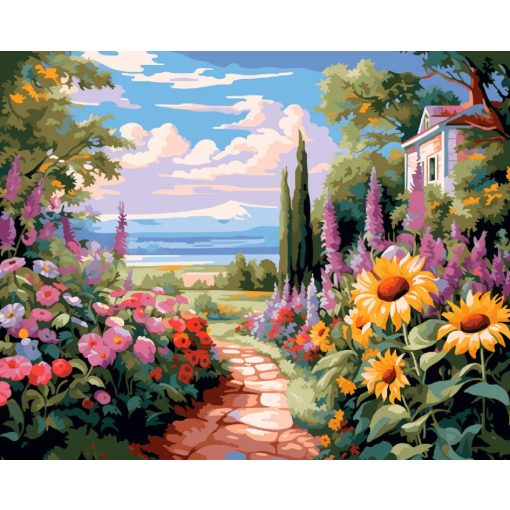 Tavaszi élet - Számfestő készlet kereten 40x50