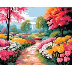 Tavaszi út - Számfestő készlet kereten 40x50