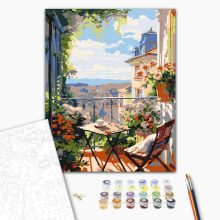 Szieszta - Számfestő készlet kereten 40x50