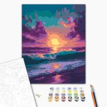 Szürreális este - Számfestő készlet kereten 40x50