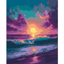 Szürreális este - Számfestő készlet kereten 40x50