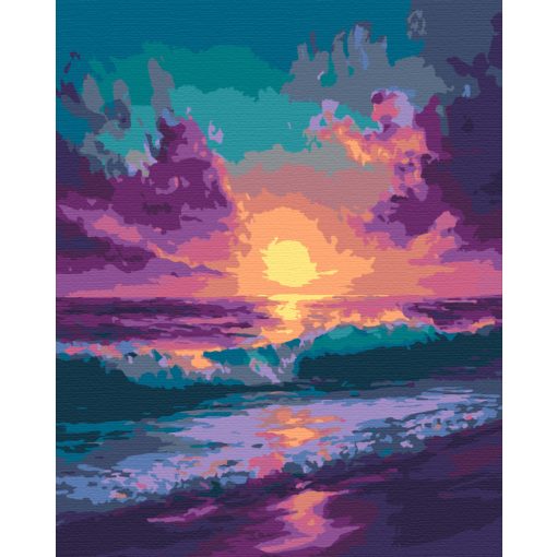 Szürreális este - Számfestő készlet kereten 40x50