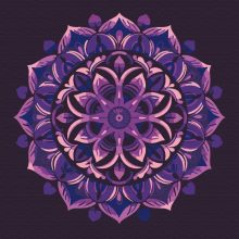 Mandala 17 - Malen-nach-Zahlen-Set auf Keilrahmen 40x40