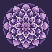 Mandala 18 - Malen-nach-Zahlen-Set auf Keilrahmen 40x40