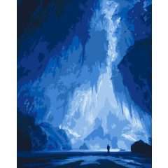 Jégcsend - Számfestő készlet kereten 40x50