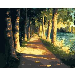 Arany ösvény - Számfestő készlet kereten 40x50