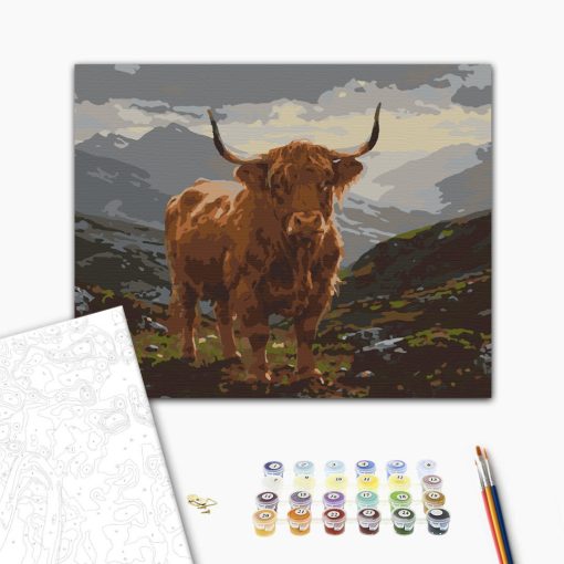 Felföldi fenség - Számfestő készlet kereten 40x50