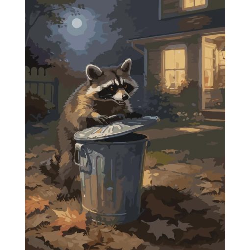 Holdfényes huncutság - Számfestő készlet kereten 40x50