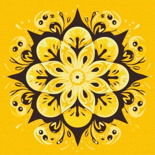 Mandala 22 - Malen-nach-Zahlen-Set auf Keilrahmen 40x40