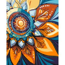 Mandala 13 - Malen-nach-Zahlen-Set auf Keilrahmen 40x50