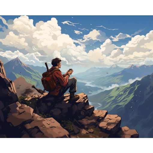 Nyugodt utazás - Számfestő készlet kereten 40x50