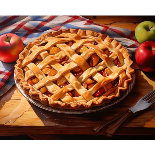 Almáspite - Számfestő készlet kereten 40x50