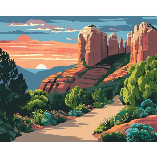 Sedona - Számfestő készlet kereten 40x50
