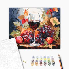 Művészi lakoma - Számfestő készlet kereten 40x50