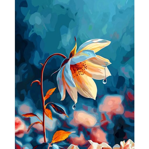 Törékeny pillanat - Számfestő készlet kereten 40x50