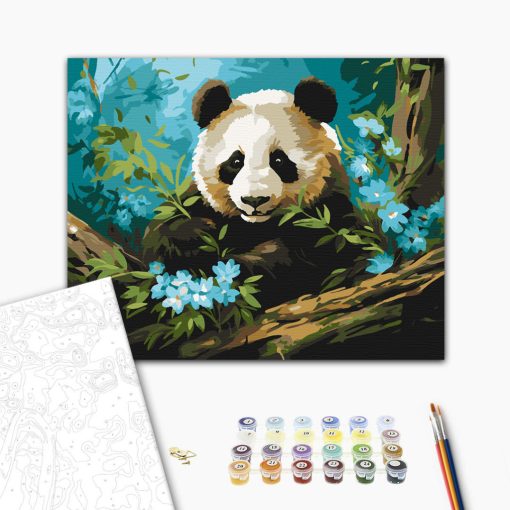 Bambuszálom - Számfestő készlet kereten 40x50