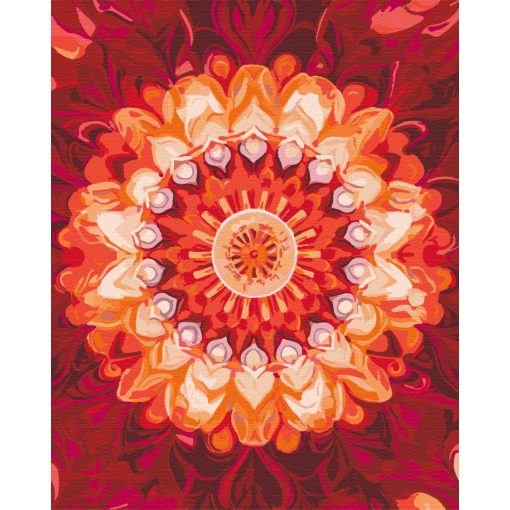 Mandala 23 - Malen-nach-Zahlen-Set auf Keilrahmen 40x50