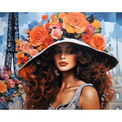 Virágzó elegancia - Számfestő készlet kereten 40x50