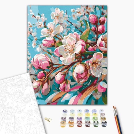 Virágtánc - Számfestő készlet kereten 40x50