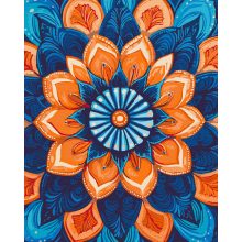 Mandala 24 - Malen-nach-Zahlen-Set auf Keilrahmen 40x50