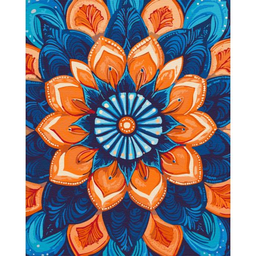 Mandala 24 - Malen-nach-Zahlen-Set auf Keilrahmen 40x50