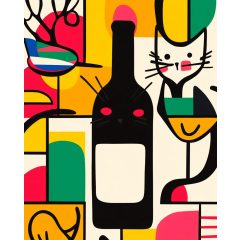 Korty és karma - Számfestő készlet kereten 40x50