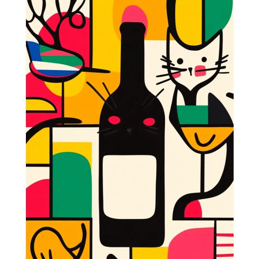 Korty és karma - Számfestő készlet kereten 40x50