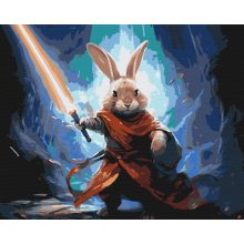 Nyúl Mester - Számfestő készlet kereten 40x50