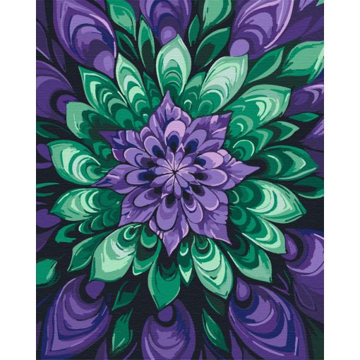 Mandala 25 - Malen-nach-Zahlen-Set auf Keilrahmen 40x50