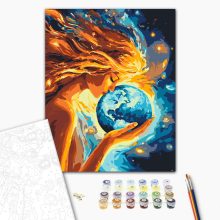 Égi kötelék - Számfestő készlet kereten 40x50