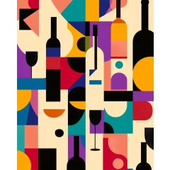 Bohém kompozíció - Számfestő készlet kereten 40x50