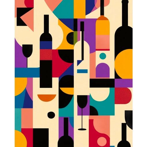 Bohém kompozíció - Számfestő készlet kereten 40x50