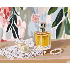 Egy csepp luxus - Számfestő készlet kereten 40x50