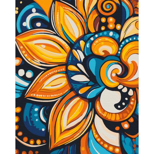 Mandala 27 - Malen-nach-Zahlen-Set auf Keilrahmen 40x50