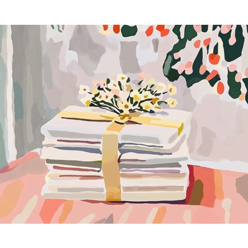 Gondosan becsomagolva - Számfestő készlet kereten 40x50