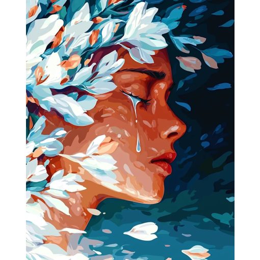 Könnycsepp - Számfestő készlet kereten 40x50