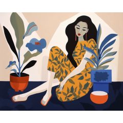 Kortárs portré 2 - Számfestő készlet kereten 40x50